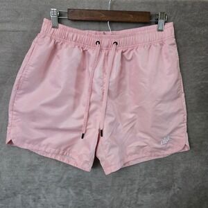 YoungLA Swim Trunks Mens Large Pink Lined Athletic Shorts Beach Summer